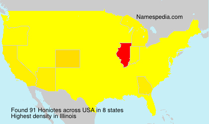 Surname Honiotes in USA Surname Honiotes in USA