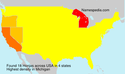 Surname Honjas in USA Surname Honjas in USA