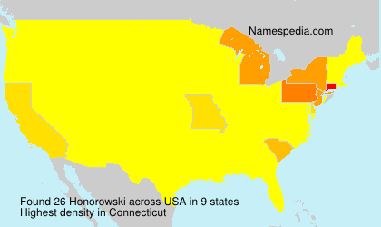 Surname Honorowski in USA Surname Honorowski in USA
