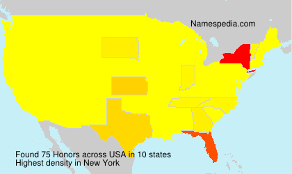 Surname Honors in USA Surname Honors in USA