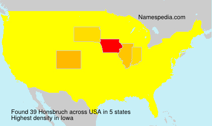 Surname Honsbruch in USA Surname Honsbruch in USA
