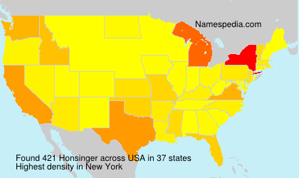 Surname Honsinger in USA Surname Honsinger in USA