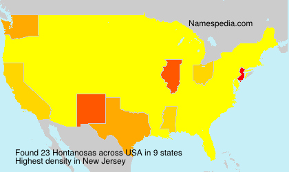 Surname Hontanosas in USA Surname Hontanosas in USA
