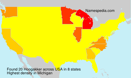 Surname Hoogakker in USA Surname Hoogakker in USA