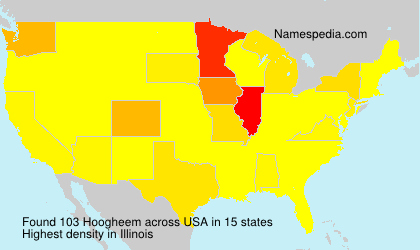 Surname Hoogheem in USA Surname Hoogheem in USA