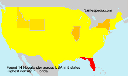 Surname Hooglander in USA Surname Hooglander in USA