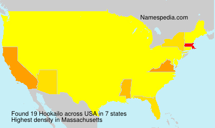 Surname Hookailo in USA Surname Hookailo in USA