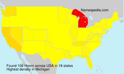 Surname Hoorn in USA Surname Hoorn in USA