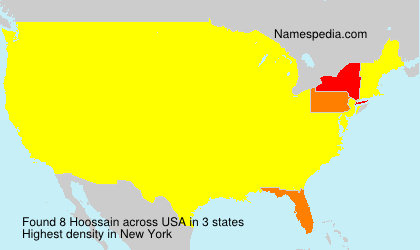Surname Hoossain in USA Surname Hoossain in USA