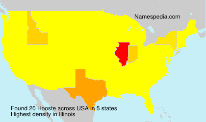 Surname Hooste in USA Surname Hooste in USA