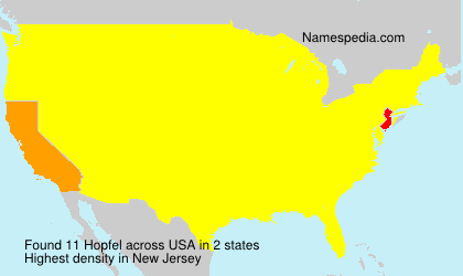 Surname Hopfel in USA Surname Hopfel in USA