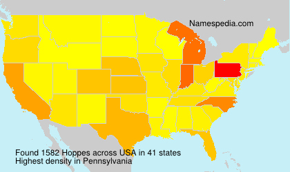 Surname Hoppes in USA Surname Hoppes in USA