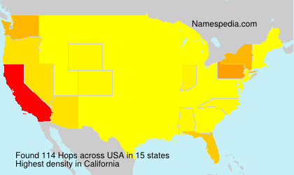 Surname Hops in USA Surname Hops in USA