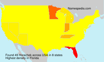 Surname Horachek in USA Surname Horachek in USA