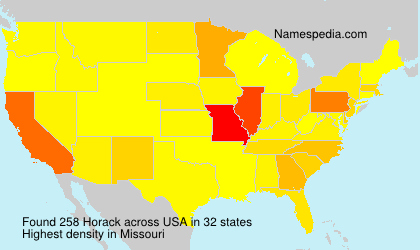 Surname Horack in USA Surname Horack in USA