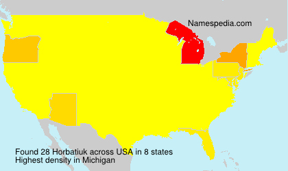 Surname Horbatiuk in USA Surname Horbatiuk in USA