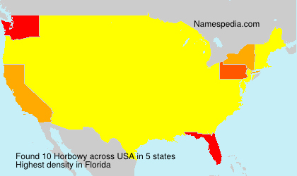 Surname Horbowy in USA Surname Horbowy in USA