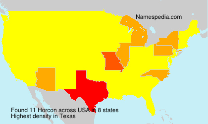 Surname Horcon in USA Surname Horcon in USA