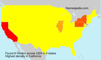 Surname Hordov in USA Surname Hordov in USA