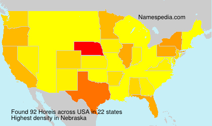 Surname Horeis in USA Surname Horeis in USA