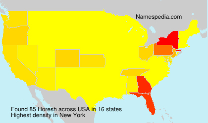 Surname Horesh in USA Surname Horesh in USA