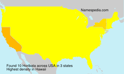 Surname Horibata in USA Surname Horibata in USA
