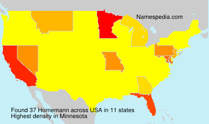Surname Hornemann in USA Surname Hornemann in USA