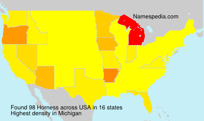 Surname Horness in USA Surname Horness in USA