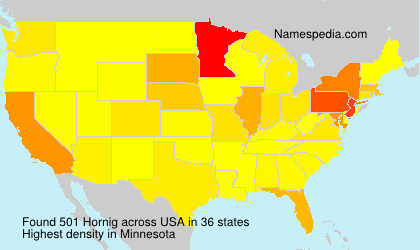 Surname Hornig in USA Surname Hornig in USA