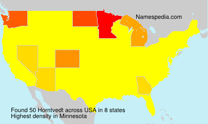 Surname Horntvedt in USA Surname Horntvedt in USA