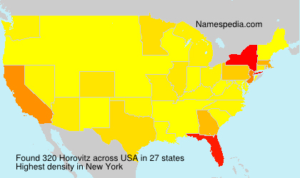 Surname Horovitz in USA Surname Horovitz in USA