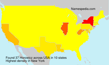 Surname Horowicz in USA