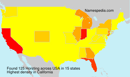 Surname Horsting in USA Surname Horsting in USA