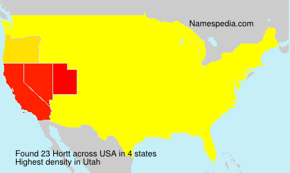 Surname Hortt in USA Surname Hortt in USA