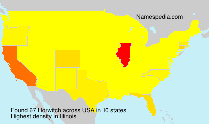 Surname Horwitch in USA Surname Horwitch in USA
