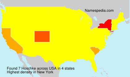 Surname Hoschke in USA Surname Hoschke in USA