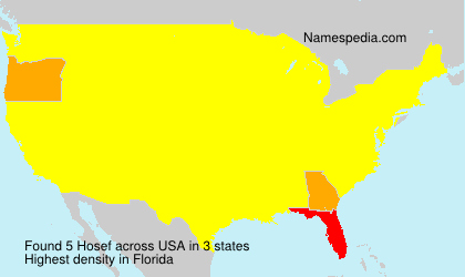 Surname Hosef in USA Surname Hosef in USA