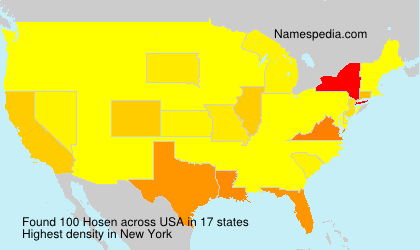 Surname Hosen in USA Surname Hosen in USA