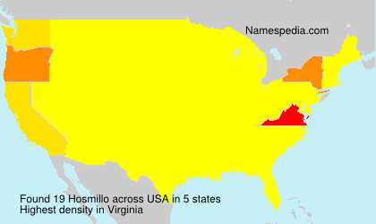 Surname Hosmillo in USA Surname Hosmillo in USA