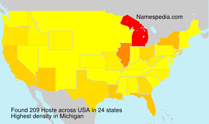 Surname Hoste in USA Surname Hoste in USA