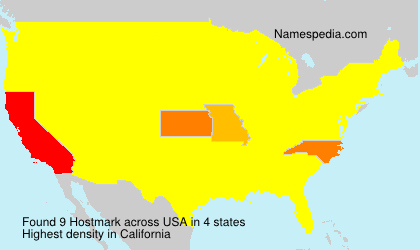 Surname Hostmark in USA Surname Hostmark in USA