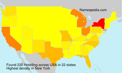 Surname Hotelling in USA Surname Hotelling in USA