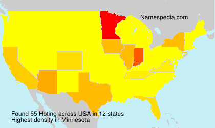 Surname Hoting in USA Surname Hoting in USA