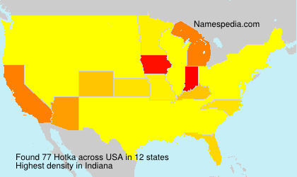 Surname Hotka in USA Surname Hotka in USA