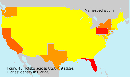 Surname Hotsko in USA Surname Hotsko in USA