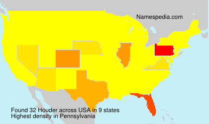 Surname Houder in USA Surname Houder in USA