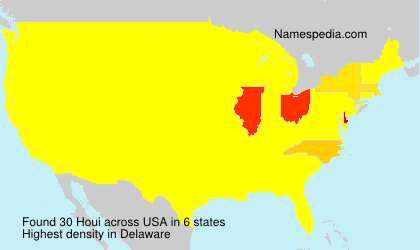 Surname Houi in USA Surname Houi in USA