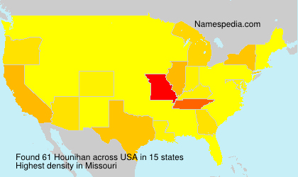 Surname Hounihan in USA Surname Hounihan in USA