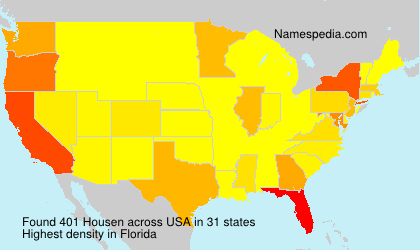 Surname Housen in USA