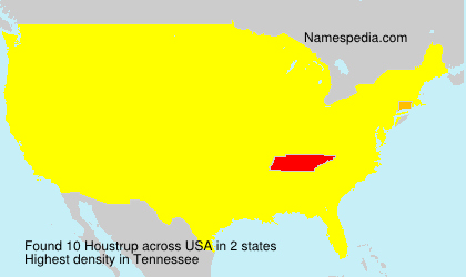 Surname Houstrup in USA Surname Houstrup in USA